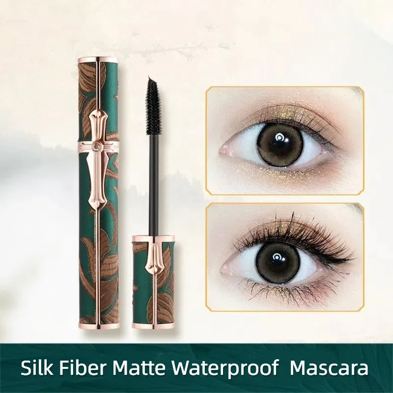 Waterproof Curling Mascara Anti-perspirant Non-smudge Long-lasting Curling Thick Make Up Natural Fiber Mascara Cosmetics Makeup