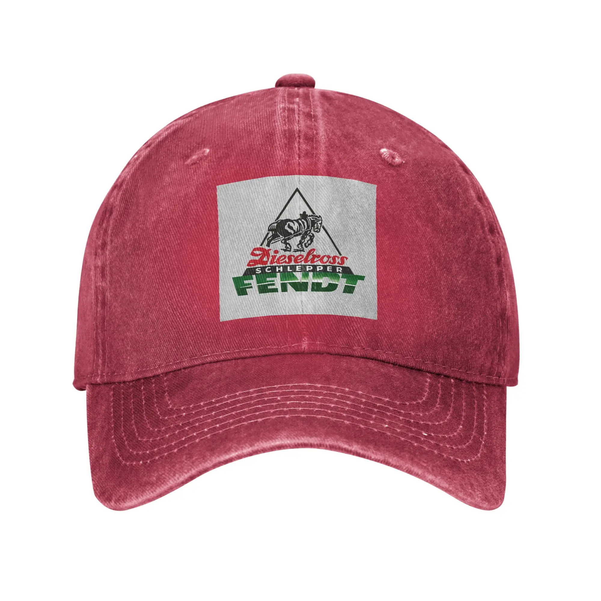 German Tractors Fendt  Denim Fabric Cap Casual Baseball Caps Adjustable Hat Summer Unisex Baseball Hats