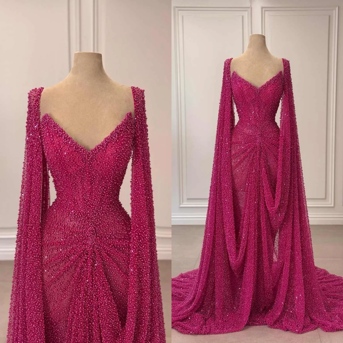 

Потрясающие вечерние платья с блестками и вырезом в форме сердца, платья русалки для выпускного вечера с накидкой из бисера, вечеринка знаменитостей на заказ