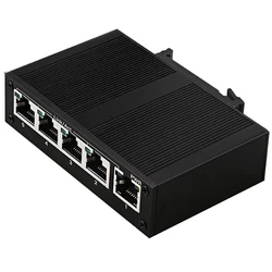 Conmutador de red de 5 puertos de 100Mbps, conmutador de grado Industrial Ethernet, divisor de red Industrial tipo riel no gestionado