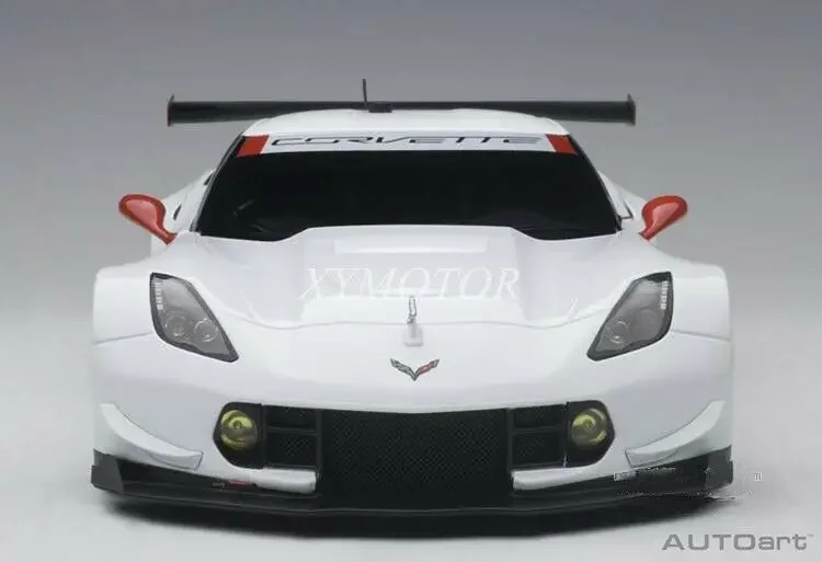 AUTOart 1/18 For Chevrolet CORVETTE C7.R Metal Diecast Car Model White Toys Hobby Gifts Display Collection Ornaments