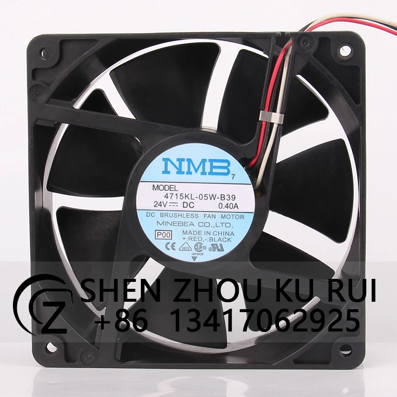 4715KL-05W-B39 Cooling Fan for NMB DC24V 0.4A 120x120x38MM 12CM 12038 Lathe Inverter Centrifugal Industrial Exhaust