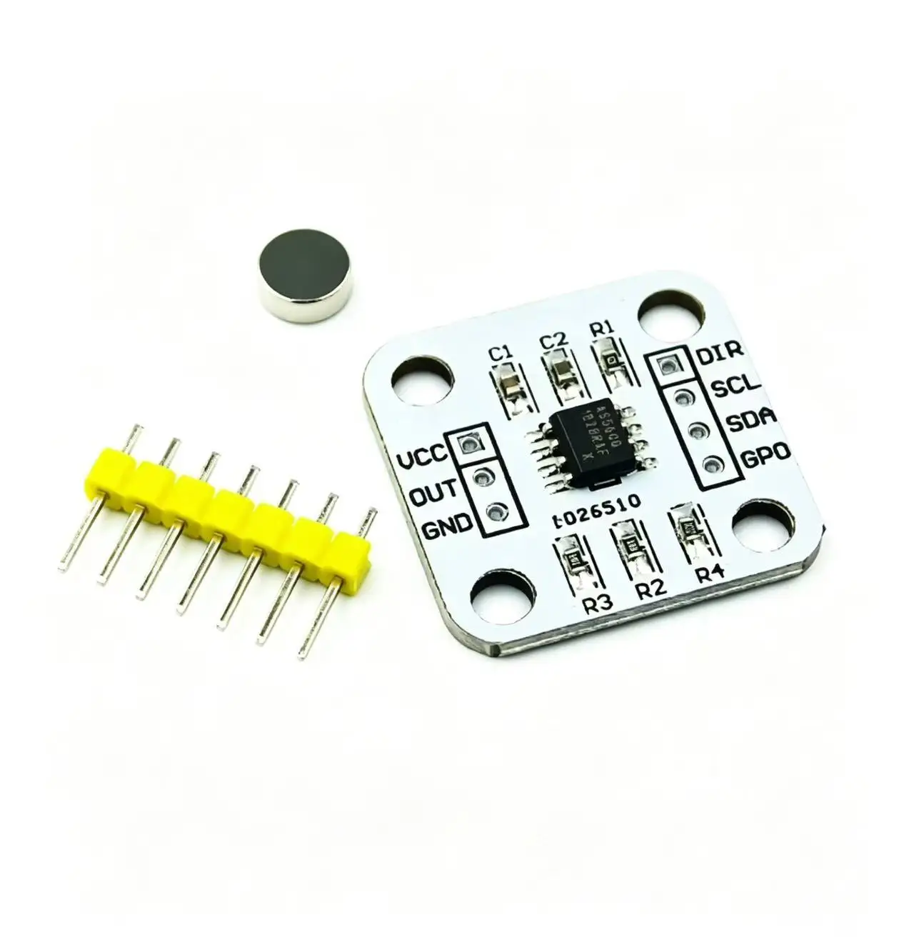 1/3/5PCS AS5600 Magnetic Encoder 12Bit High Precision Angle Measurement Sensor Module