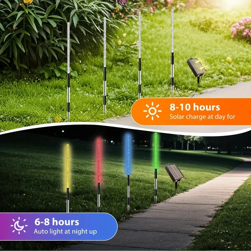 4 قطعة فقاعة الشمسية حديقة حصة أضواء IP65 RGB اللون تغيير في الهواء الطلق إضاءة مقاومة للماء لساحة بار حفلة الحديقة مول ديكور