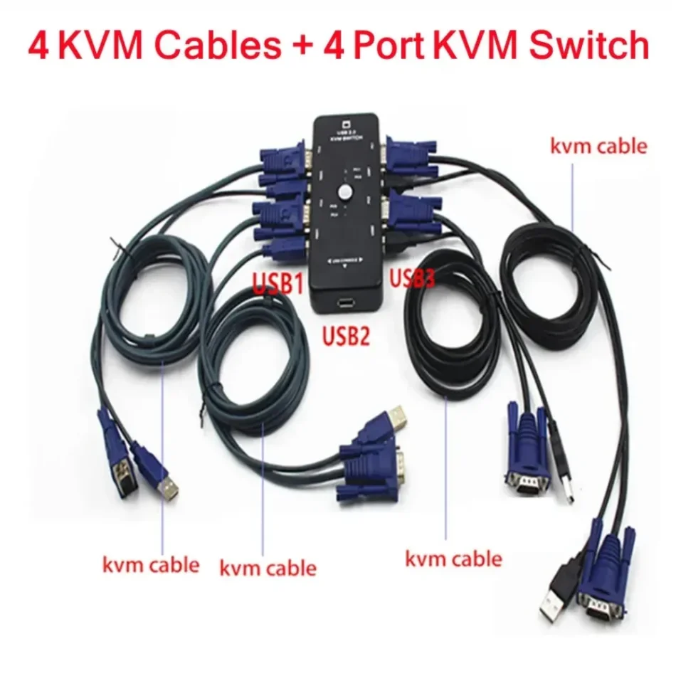 4 KVM Cables