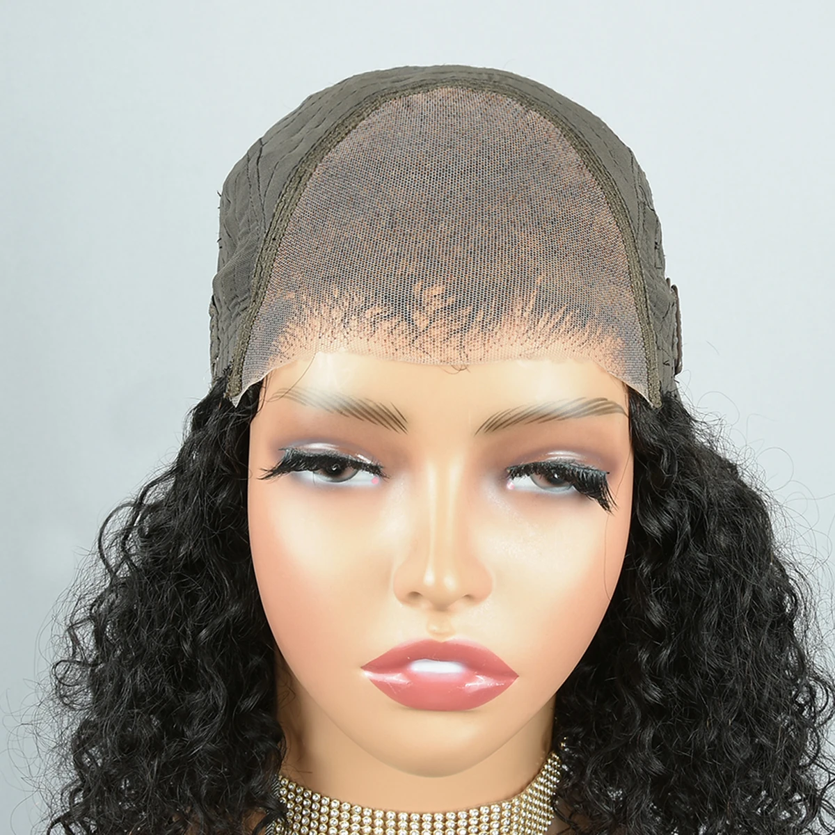 210%D غلويليس الباروكات شعر الإنسان مجعد بوب شعر مستعار 100% شعر الإنسان جاهز لارتداء مجعد 6X4 بوب الدانتيل الجبهة خصلات الشعر المستعار الإنسان جودة عالية #5