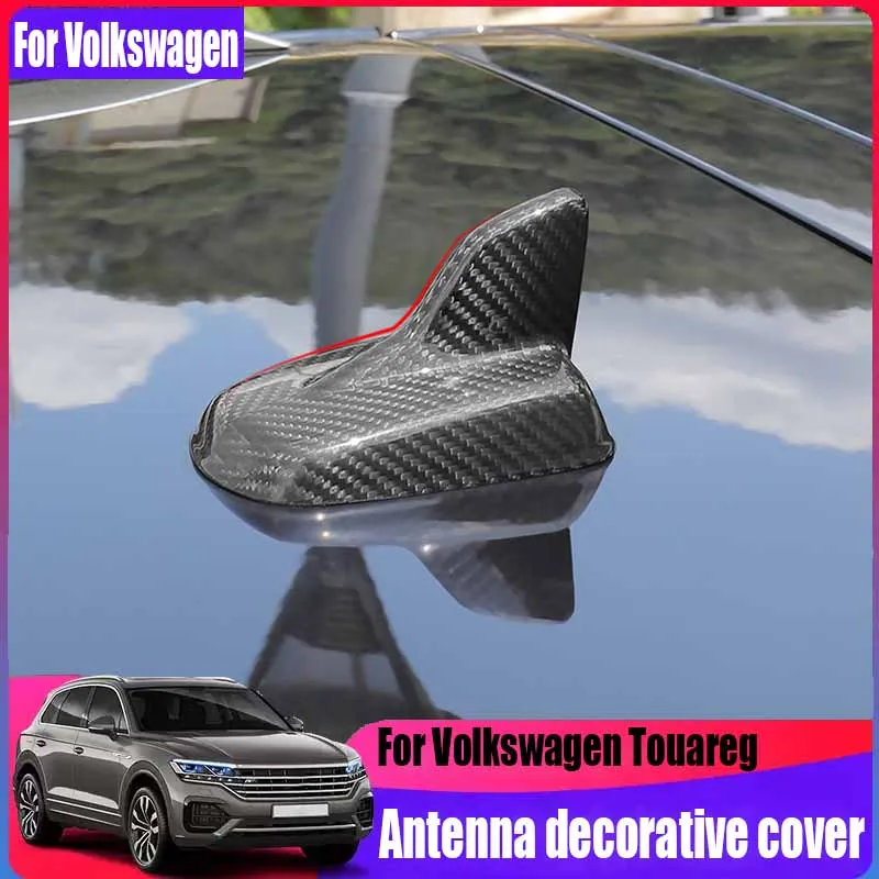 

True carbon fiber antenna decorative cover automotive exterior decoration accessories For Volkswagen Touareg MK3 2019-2024
