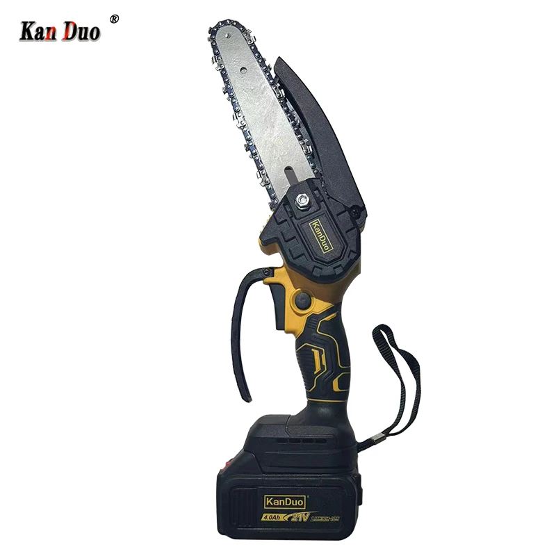 21V 6 inch cordless electric chain saw Home pruning machine Mini electric chain saw Fruit branch repair Branch pruning