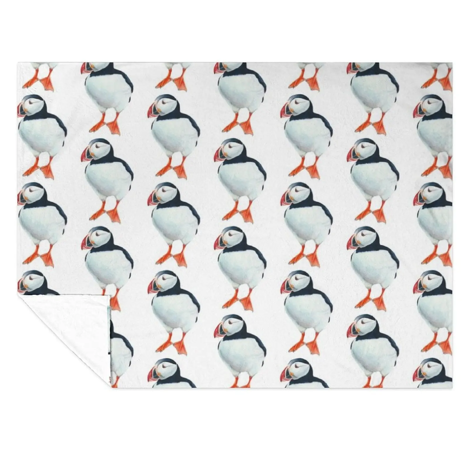 

Puffin watercolor Throw Blanket Thermals For Travel Luxury Brand funny gift Sofa Blankets