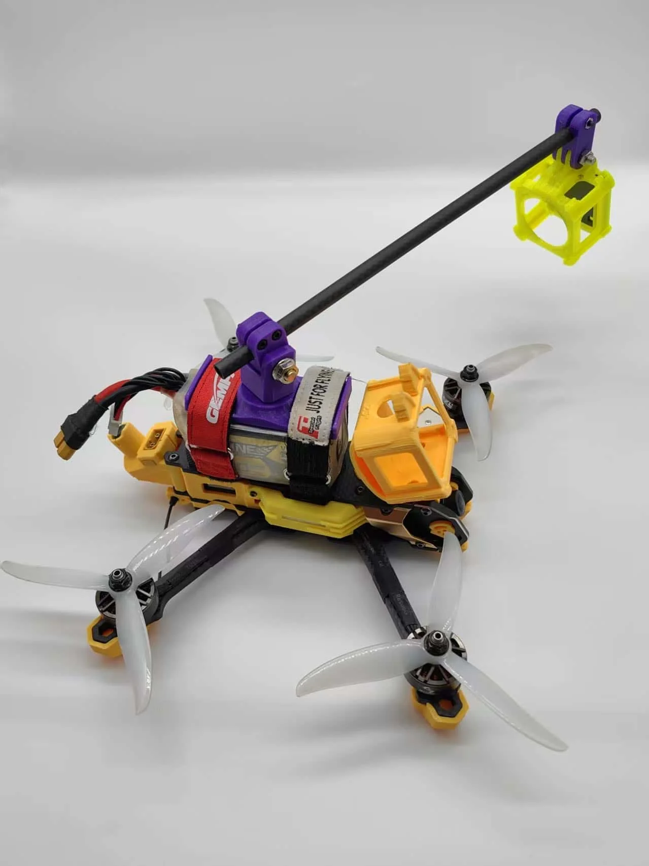 5/7/8-inch 250mm 350mm Self-takes Third-person Self-take Pole 360 Degrees for FPV Robot Rotating Flower Fly