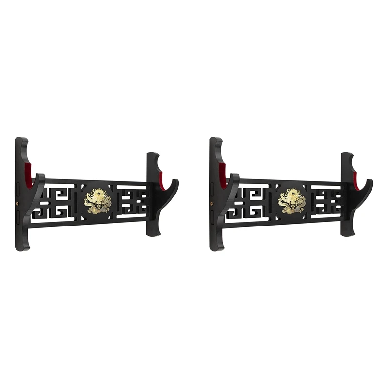 2X Legendary Creatures Sword Wall Mount Hook Katana Display Hanger For Tanto Samurai Lightsaber Weapon Stand,1 Tier