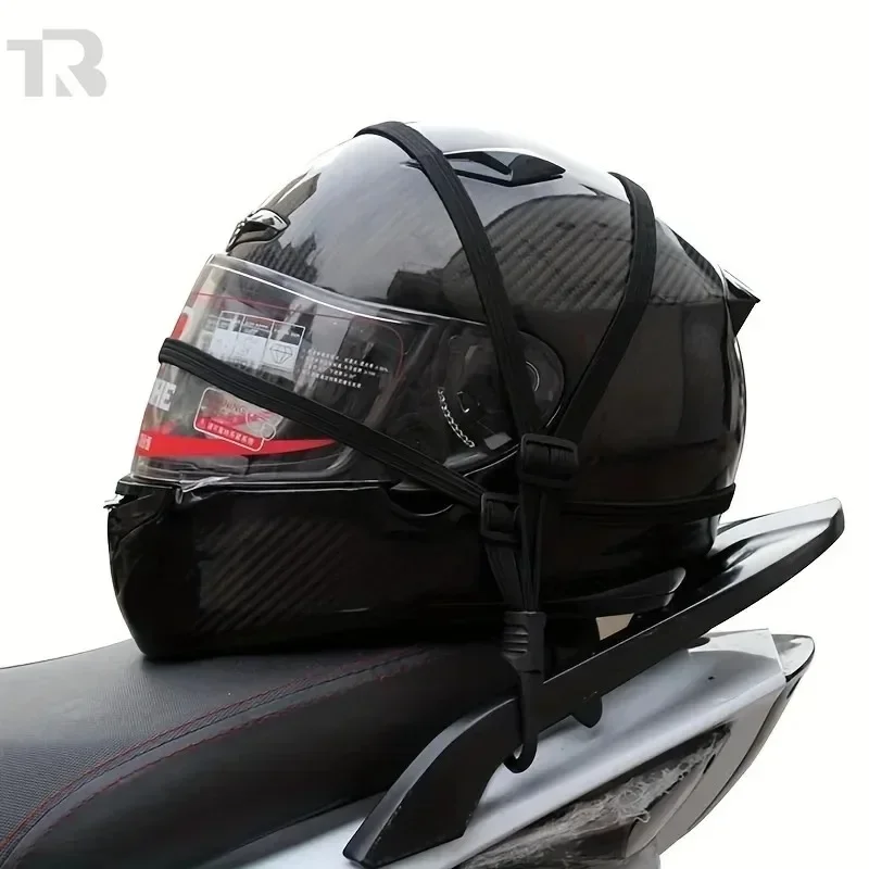 Universal 60cm Motorcycle Luggage Strap, Elastic Fixed Helmet and Equipment, High-strength Stretchable Protective Rope