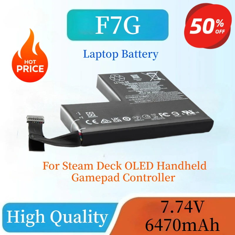 

High Quality 7.74V 6470mAh F7G Laptop Battery For Steam Deck OLED Handheld Gamepad Controller New Rechargeable Batteries