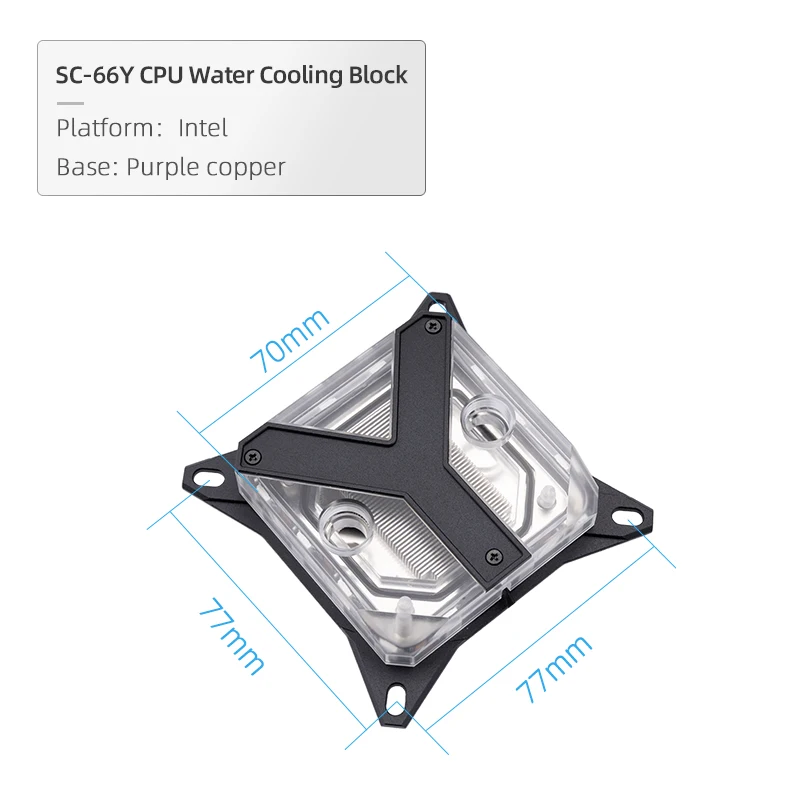 Syscooling CPU Water Cooling Block For AMD Ryzen 3 5 7 9 INTEL LGA1200 1700 ARGB lighting Synchronous motherboard CPU cooler