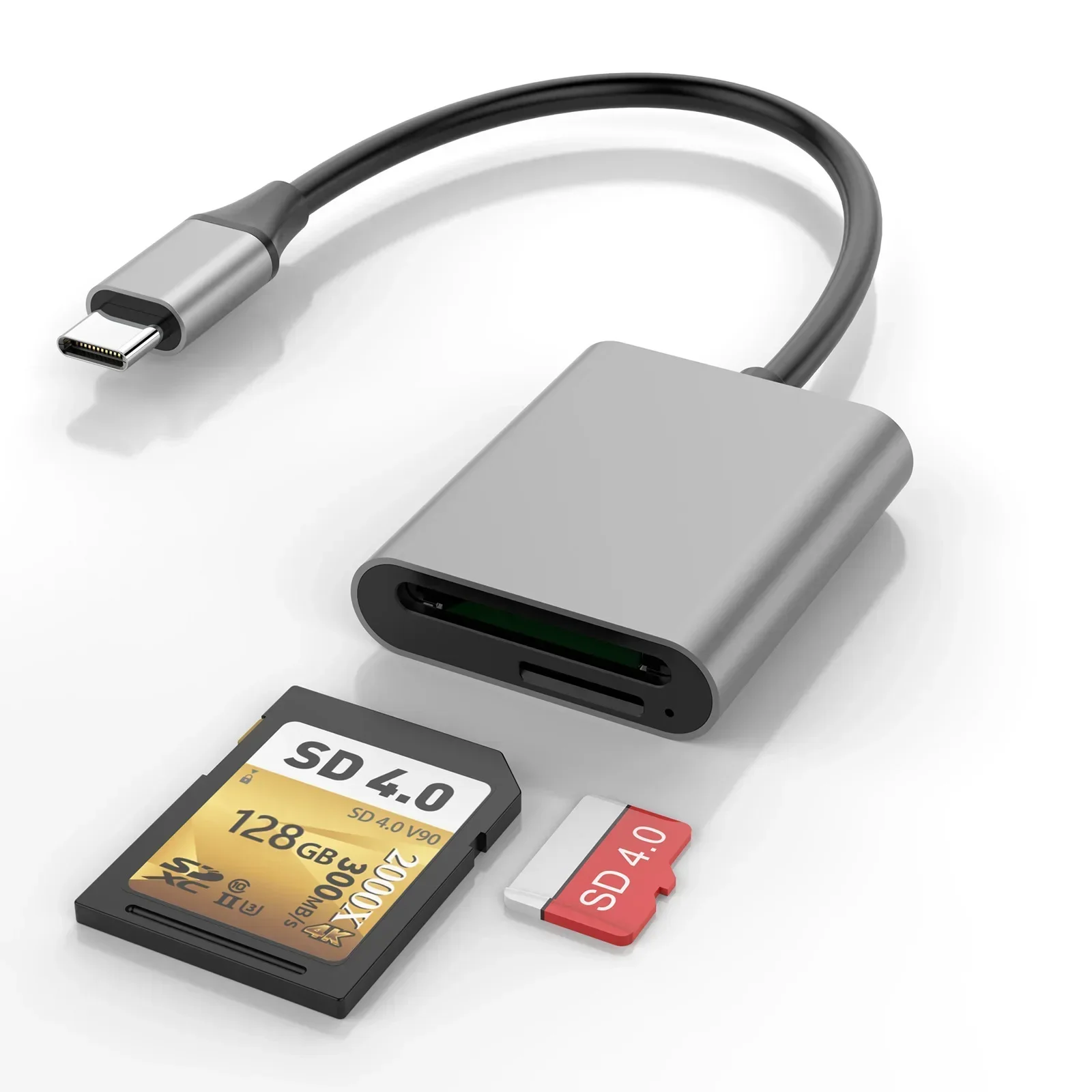 USB3.1-Kartenleser SD4.0 Typ C 5 Gbit/s auf MicroSD TF-Speicherkartenadapter für PC Laptop Telefon für SD SDHC SDXC UHS-II Kartenleser