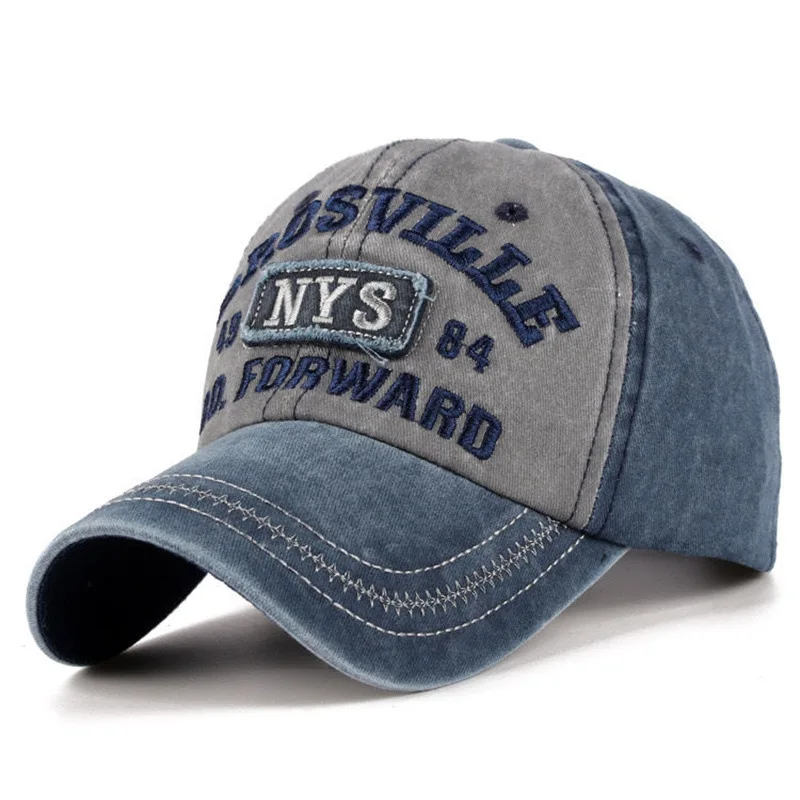 New Style Embroidered Outdoor Sports Baseball Cap For Men, Casual Versatile Distressed Embroidered Cap For Womenins