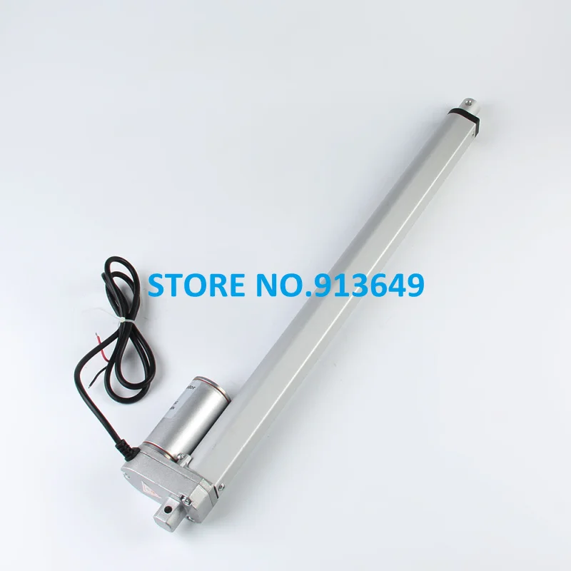 500mm/ 20 inches Stroke Actuator Linea; 1500N/ 150KGS/ 330LBS Force / 12/24VDC Input Voltage Linear Actuators