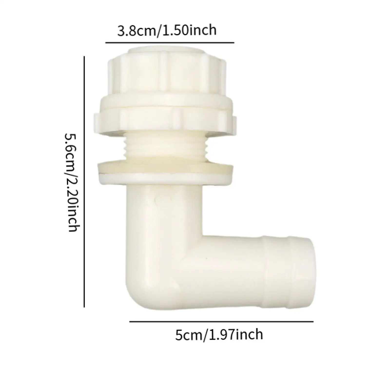 الكوع موصل خرطوم فوهة المناسب خارج محول استنزاف الملحقات سهلة الاستخدام #6