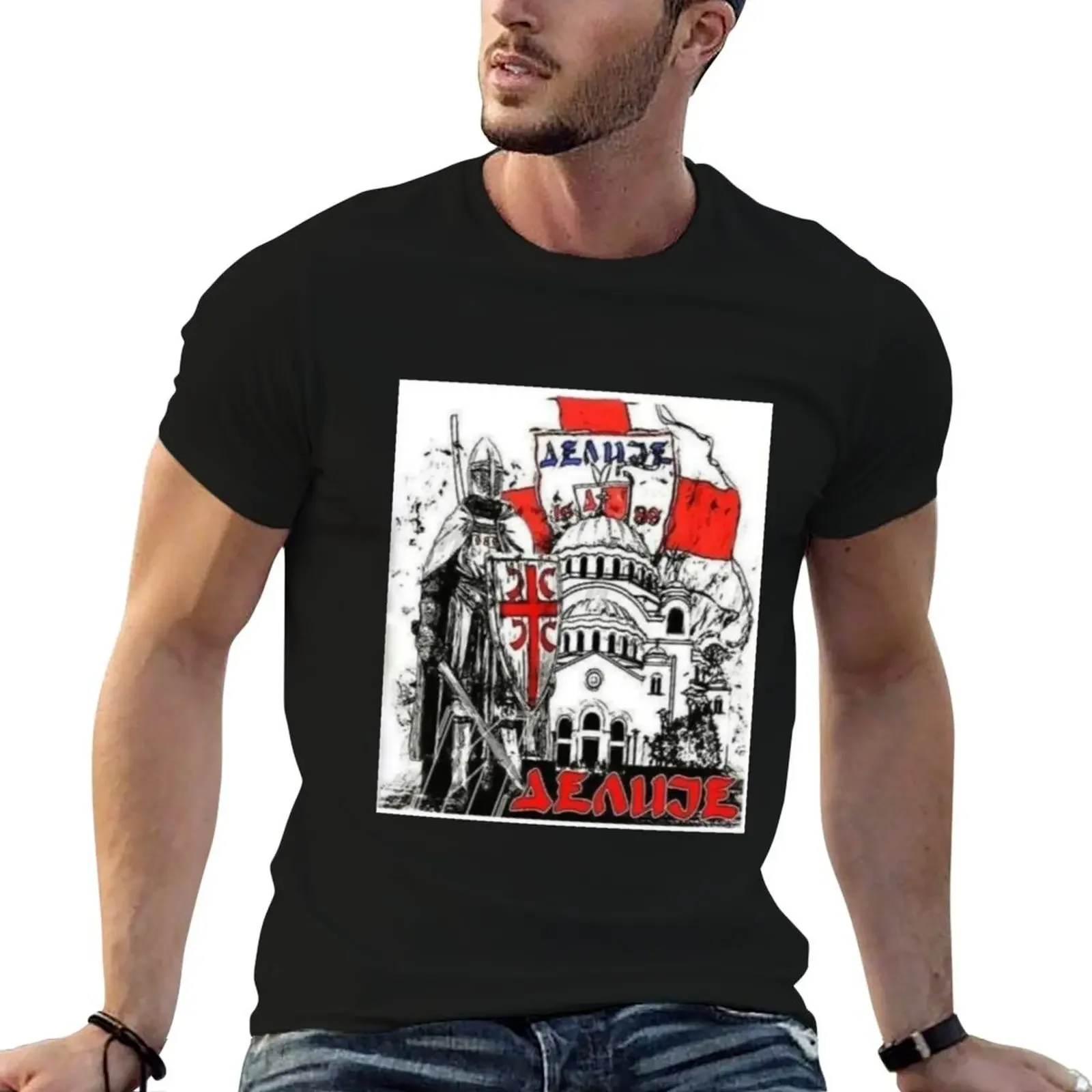 

Crvena Zvezda FK T-Shirt valentines clothes funny shirt cotton vintage graphic tee Louboutins luxury clothes men