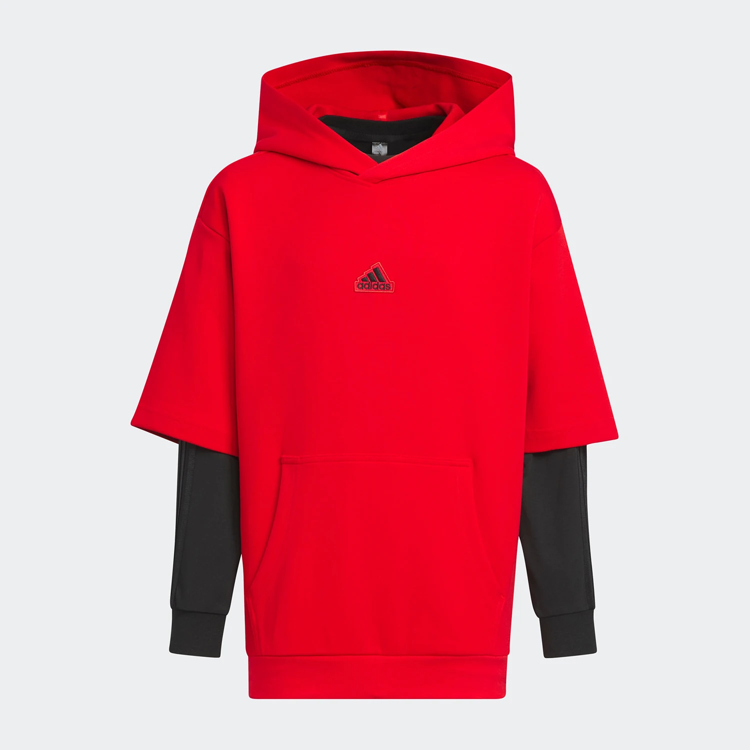 

Официальная оригинальная новогодняя детская спортивная толстовка с капюшоном Adidas 2-в-1 IT4063