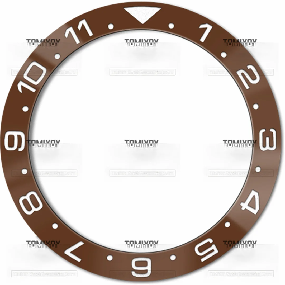 ตัวเรือนเซรามิกชุบด้วยไฟฟ้า38มม. 12ชั่วโมงเหมาะสำหรับนาฬิกาเคลื่อนไหวอัตโนมัติ SKX007