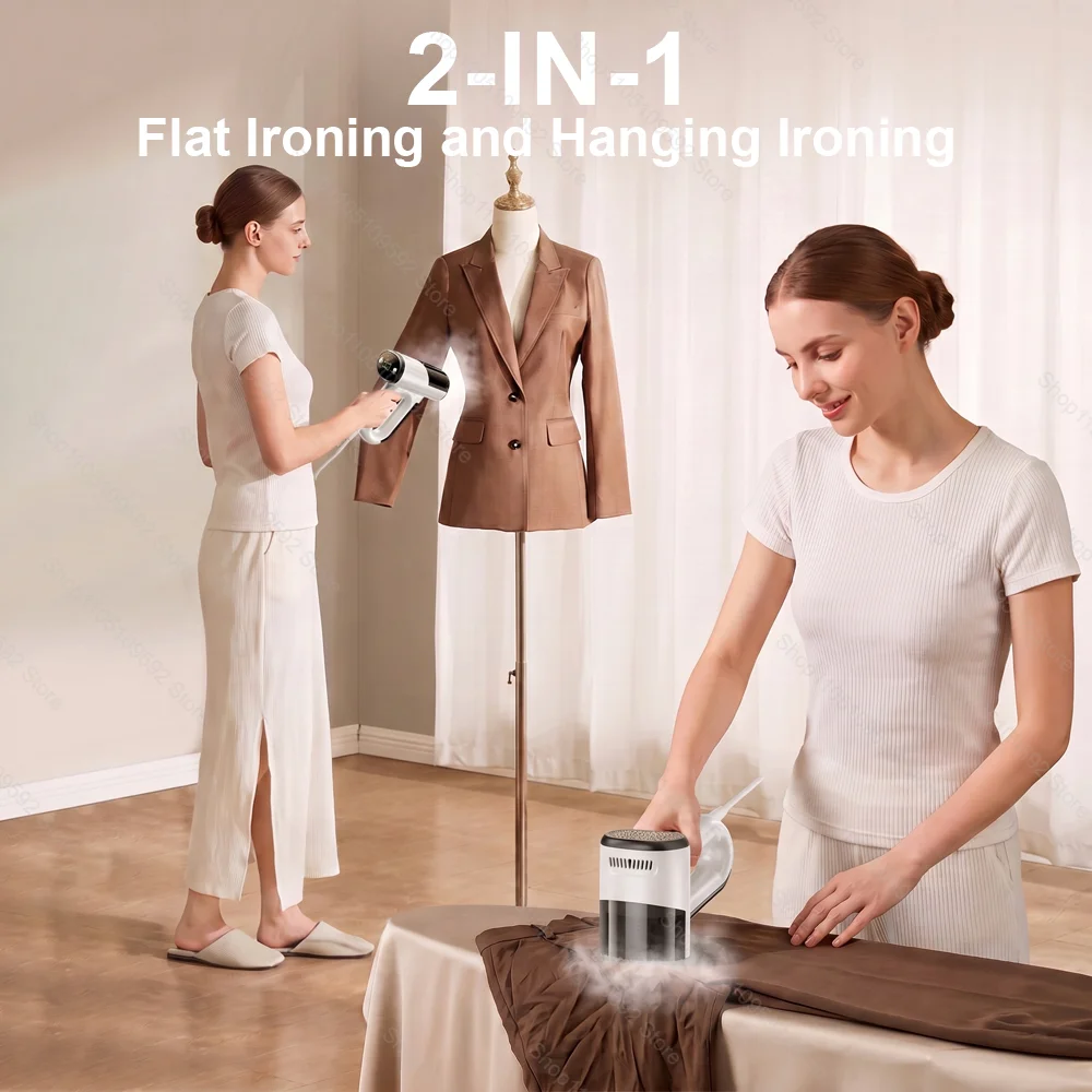 NEW Powerful Adsorption Vacuum Steamer 2 in 1 Steam Ironing Dry Ironing Handheld Garment Steamer Smooth Out Stubborn Wrinkles image 6