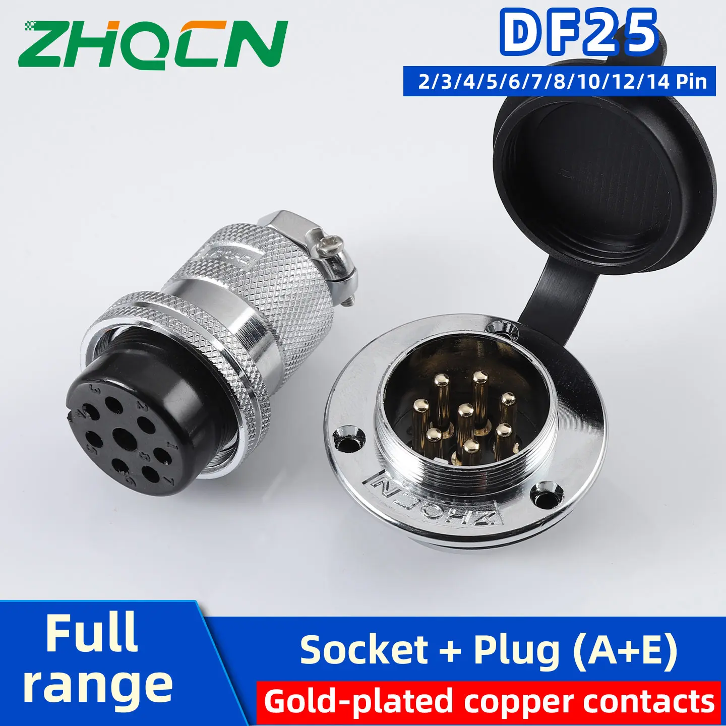 DF25 GX25 Connector 2P 3p 4pin 5pin 6pin 7pin 8pin 9pin 10pin 11pin 12Pin Flange Mounting Plug Male&Female  Electrical Connector