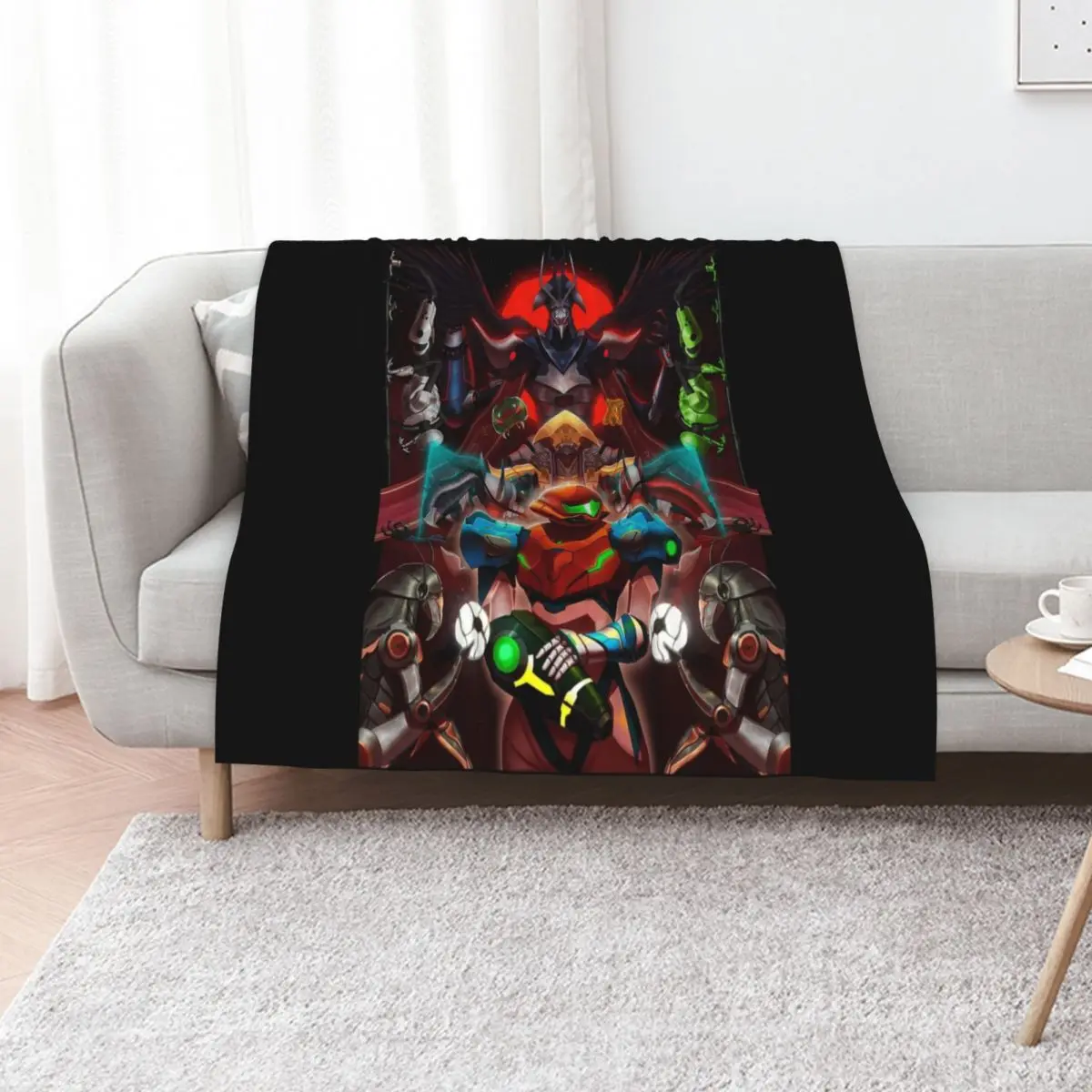 Metroid Dread Throw Blanket Loose Soft Plaid Thermals For Travel for winter Furry Luxury Throw Blankets