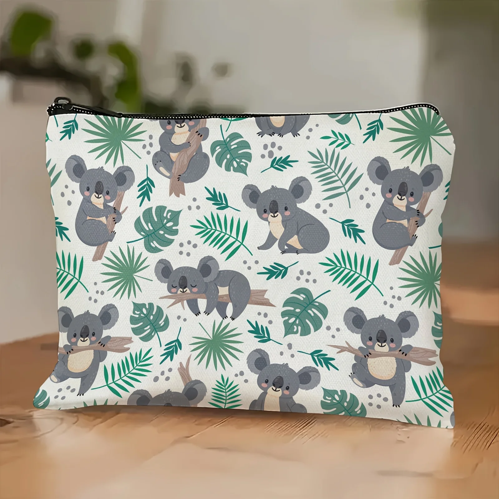 A Cute koala makeup bag - a lovely multifunctional zipper pouch for women, jewelry storage bag