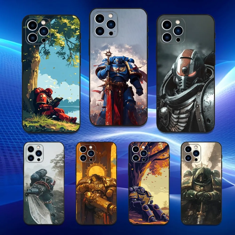 

Game W-Warhammer-ES 40k Phone Case For iPhone 16,15,14,13,12,11 Plus,Pro Max,XS,X,XR,SE,Mini,8,7,Soft Silicone Black Cover