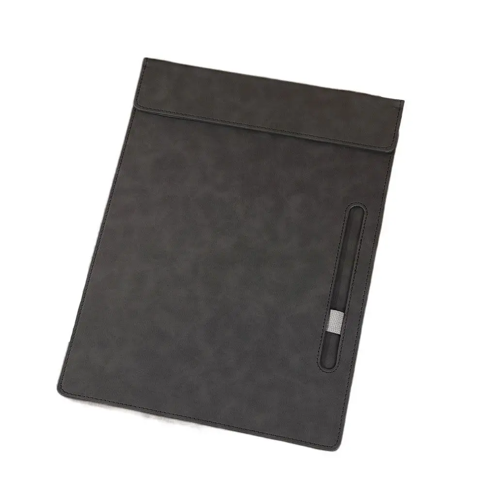 

Document Holder PU Leather File Folder Magnetic a4 Paper Folder Portable with Pen Insert Writing Board Nurses