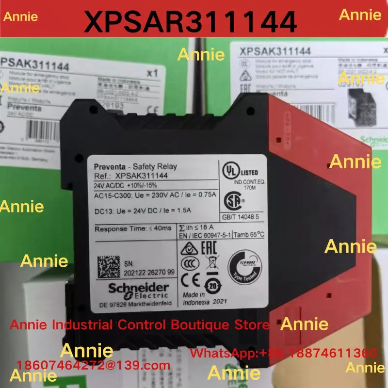 Brand New Safety Relay XPSAR311144 High-Quality Electrical Control Relay for Industrial Use