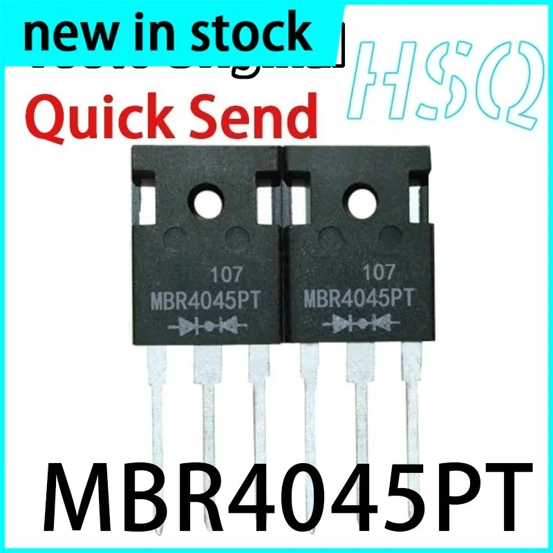 5PCS New  MBR4045PT MBR4045 Direct Insert TO-247 Schottky Diode 40A/45V