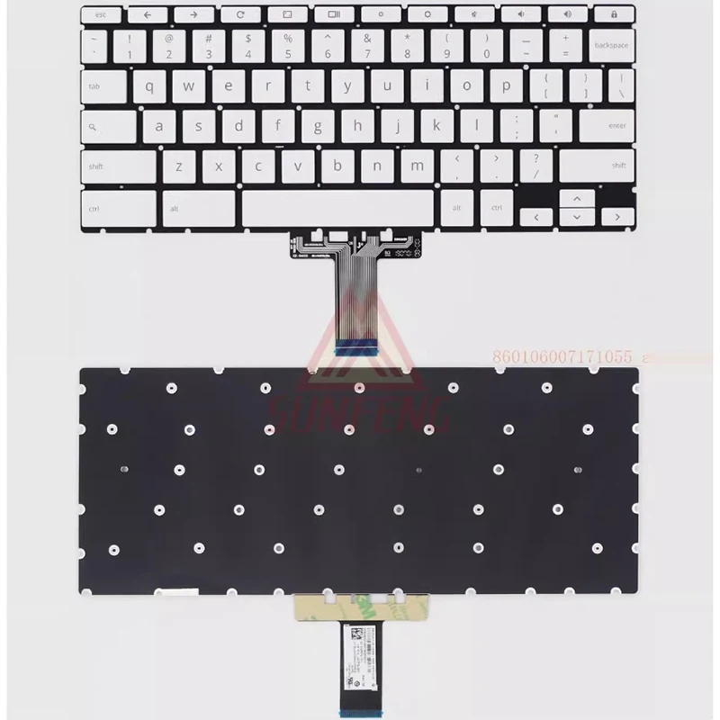 

for HP Chrome Book x360 12b-ca0005cl 12b-ca White US Laptop Keyboard