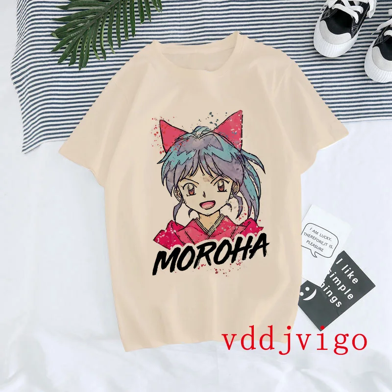 Inuyasha Mange Y2k T-Shirt Feudal Demon Korean Style Tshirts Sesshoumaru Higurashi Kagome T Shirt Anime Cartoon Hip Hop Tee Tops