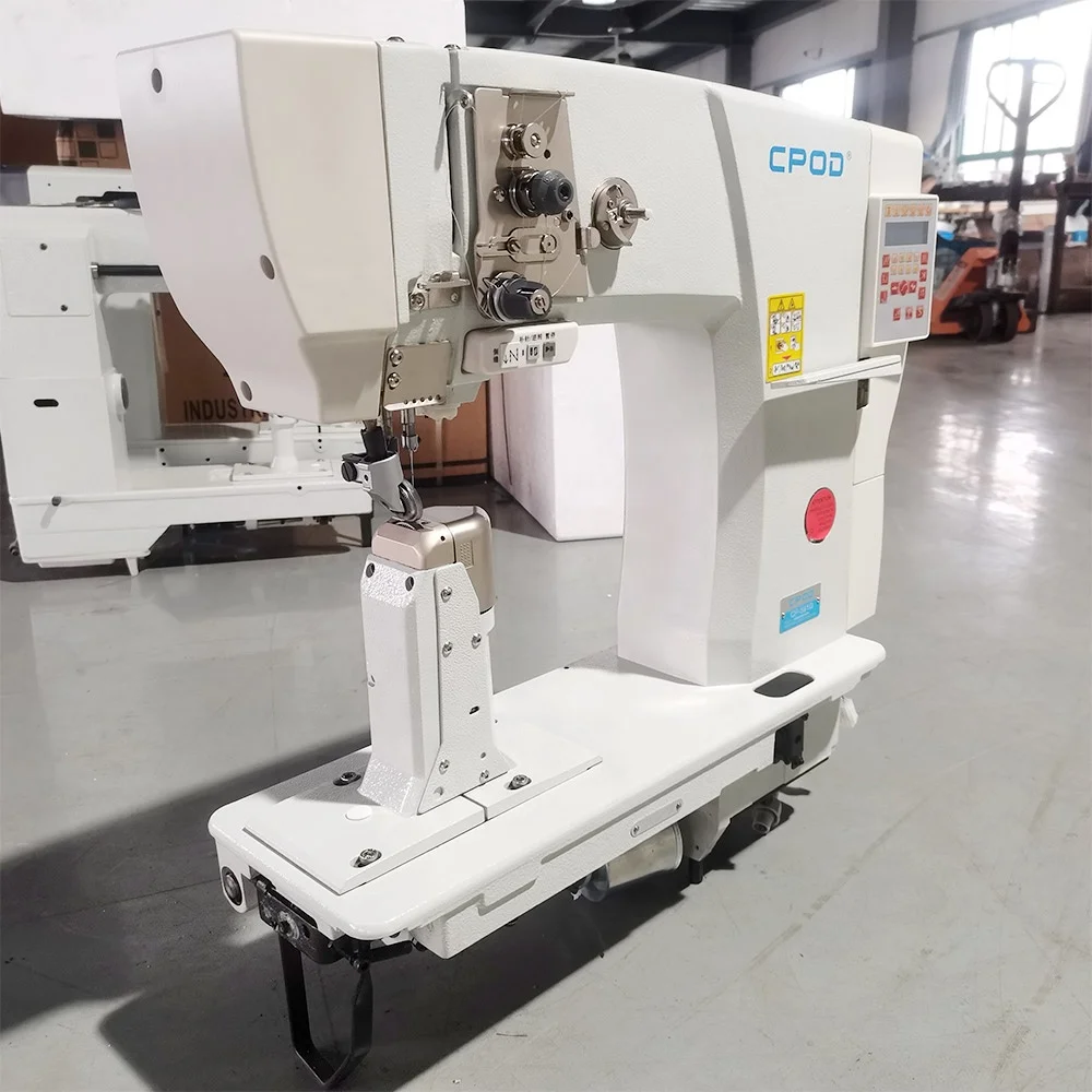 QK-591Automatic Computerized Single Needle Roller Post Bed Industrial Lock Stitch Pillar Sewing Machine