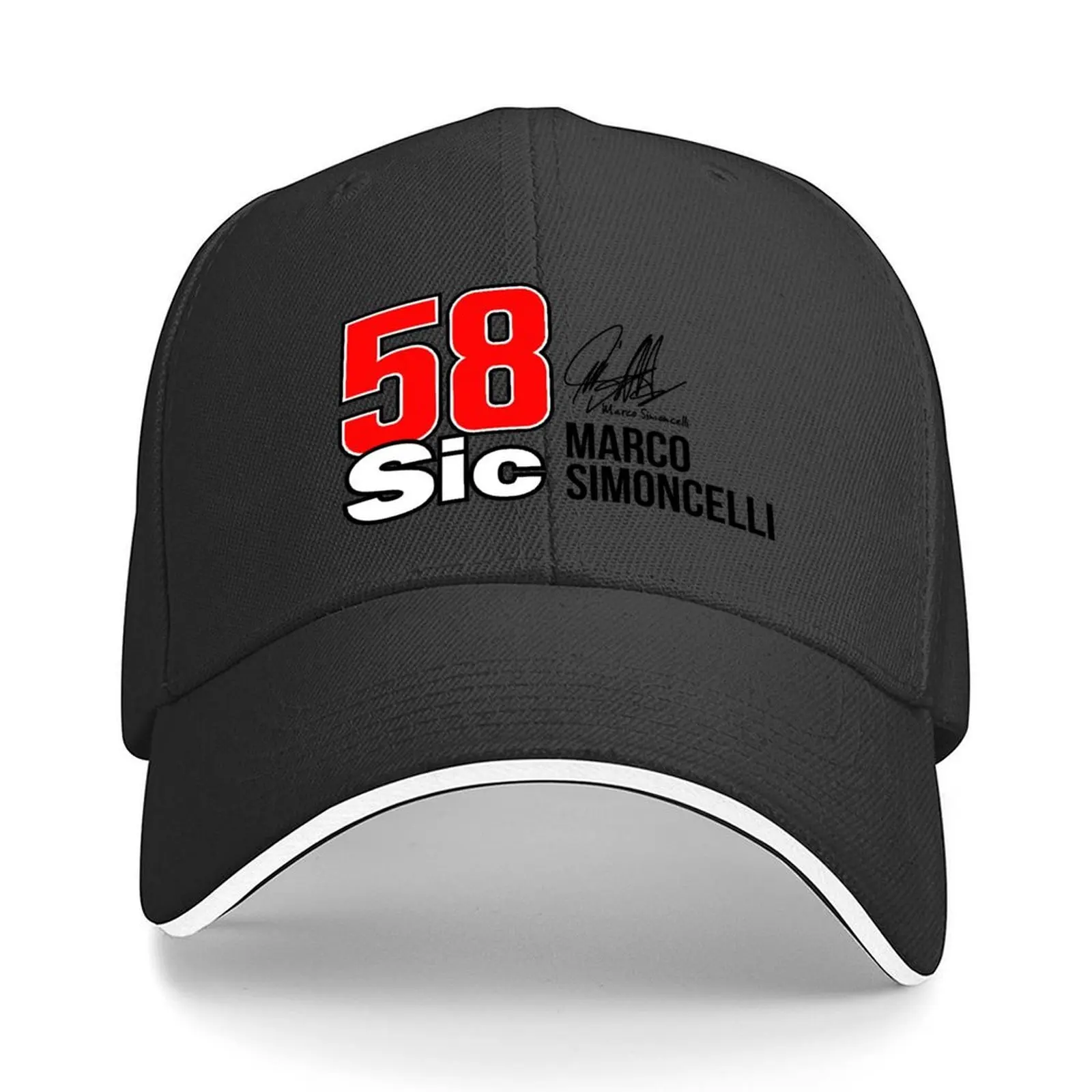 

marco simoncelli 58 Baseball Cap Dropshipping Sports Cap New In Hat Beach Men's Women's
