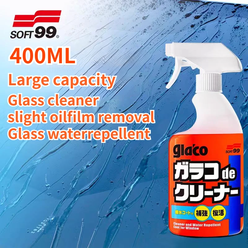 Soft99 400ml Large Capacity Car Windshield Glass Water Rain Repellent Oil Film Removing Car Glass Cleaning Water Stain Remover