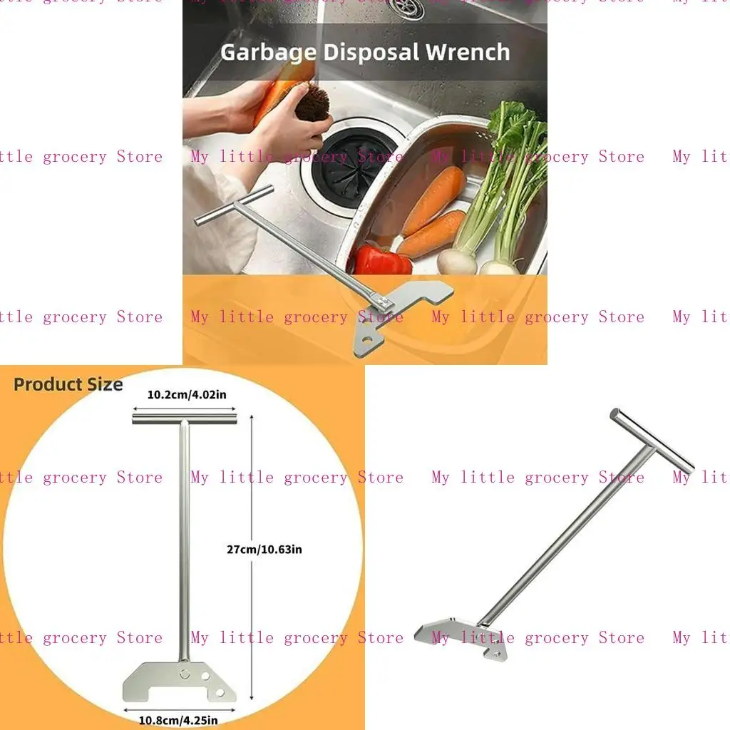 D5BD Multifunction Garbage Disposer Wrench Essential Kitchens Tool Heavy Duty Tool Manual for Efficient Kitchens Waste