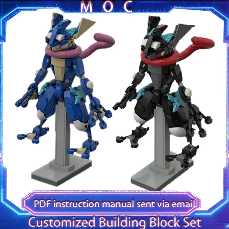 NEW Customize Series Shiny Ninja Frog MOC Building Block Model DIY Puzzle Education Assembly Toys For Set Children Festival Gift