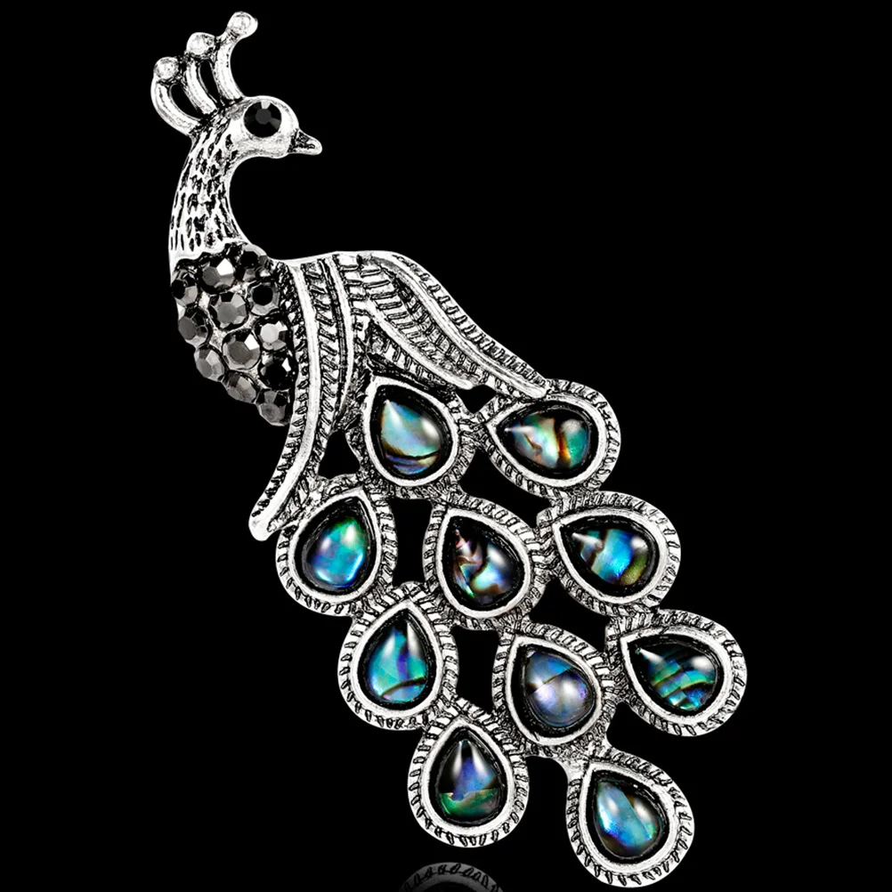 الطاووس شل بروش قسط لامعة فو اللؤلؤ تصميم لافتة للنظر المرأة مجوهرات الأزياء حجر الراين دبابيس حجر الراين بروش