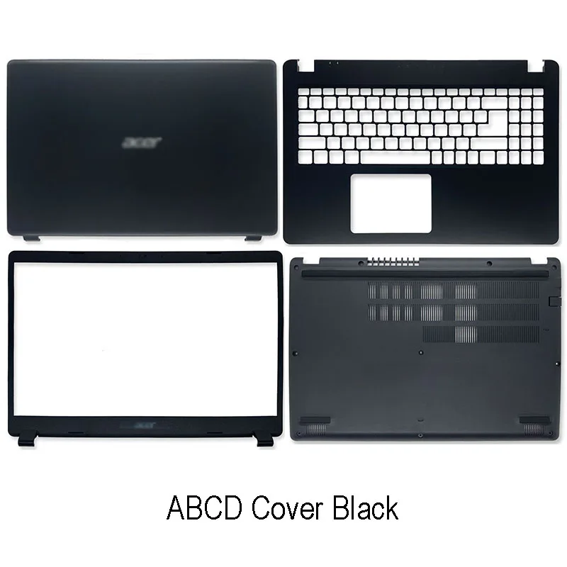 New For Acer Aspire 3 A315-54 A315-54K A315-42 A315-42G N19C1 Laptop LCD Back Cover Front Bezel LCD Hinges A B C D Cover Black