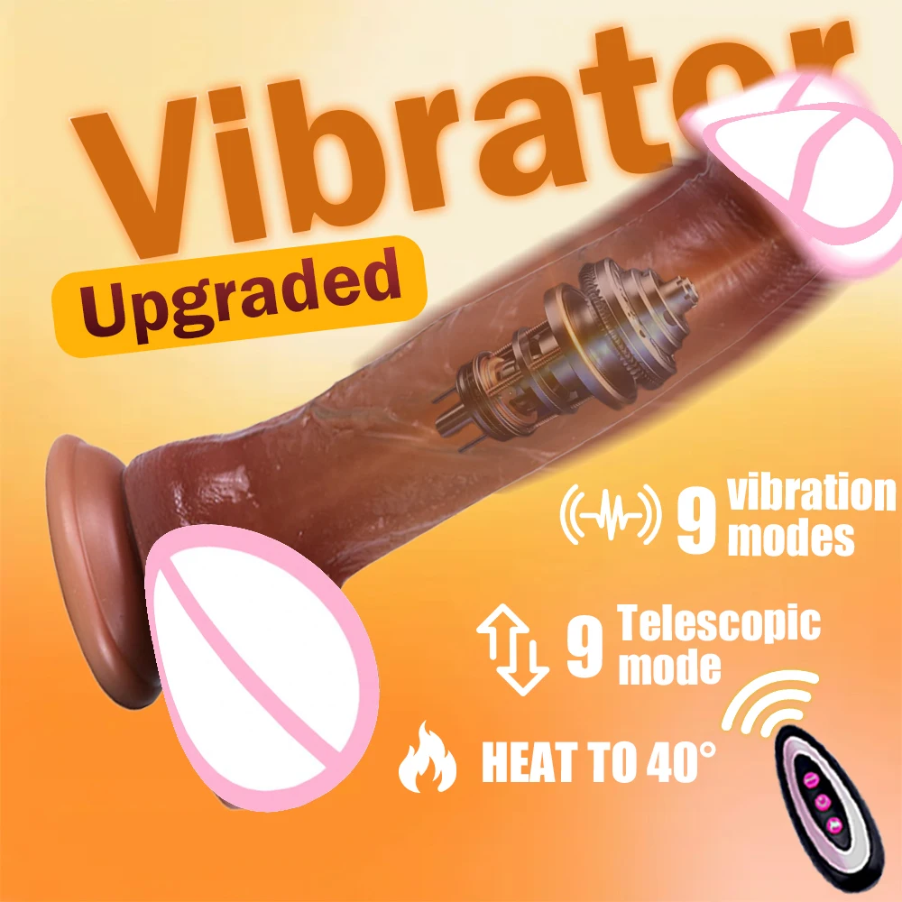 التحكم اللاسلكي هزاز تلسكوبي سوينغ دسار اللاسلكية عن بعد التدفئة القضيب لعبة الجنس للمرأة شفط كأس واقعية دسار 18 + #1