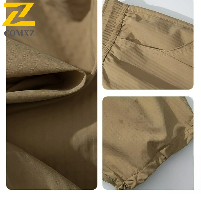 في الهواء الطلق فائدة السراويل جديد الخريف الرجال استرخاء واسعة الساق بناطيل كاجوال الشارع الشهير خمر تنوعا العصرية خفيفة الوزن بنطلون