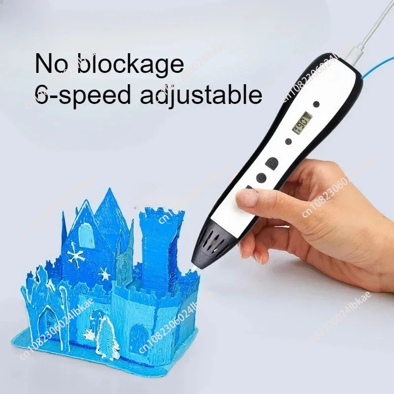 

RP700C Интеллектуальная игрушка DIY Набор стереоскопической живописи Ручка для 3D-печати, совместимая с расходными частями ABS + PLA