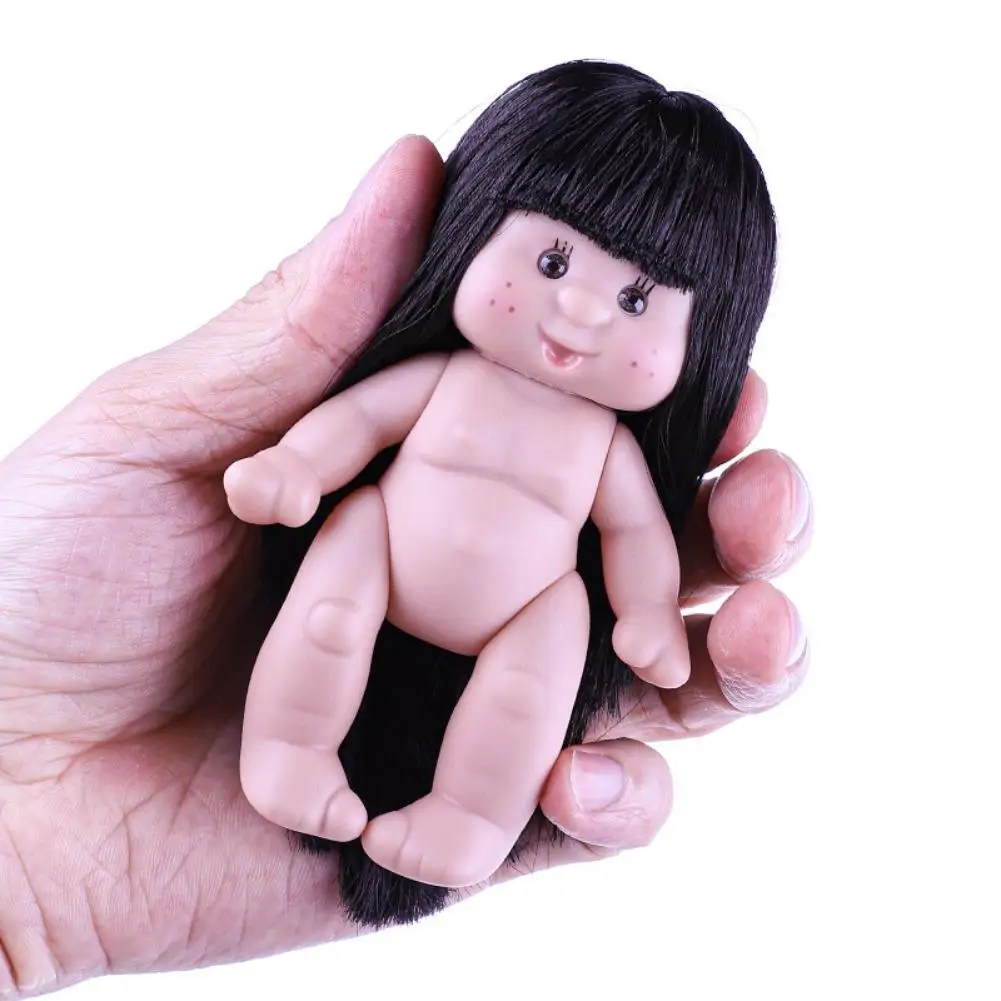 11cm Spanish Cabbage Doll Naked Vinyl Toy for Girls with Girl Accessories Collectible Cabbage Patch Kids Doll