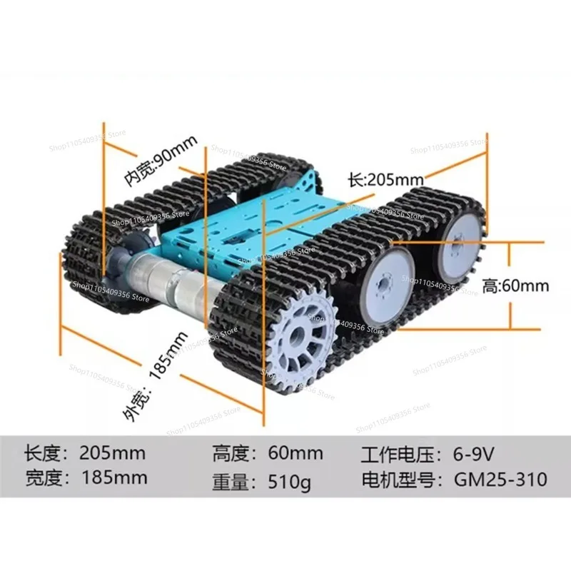 chassis-de-robot-intelligent-telecommande-pour-l'apprentissage-et-l'evitement-d'obstacles