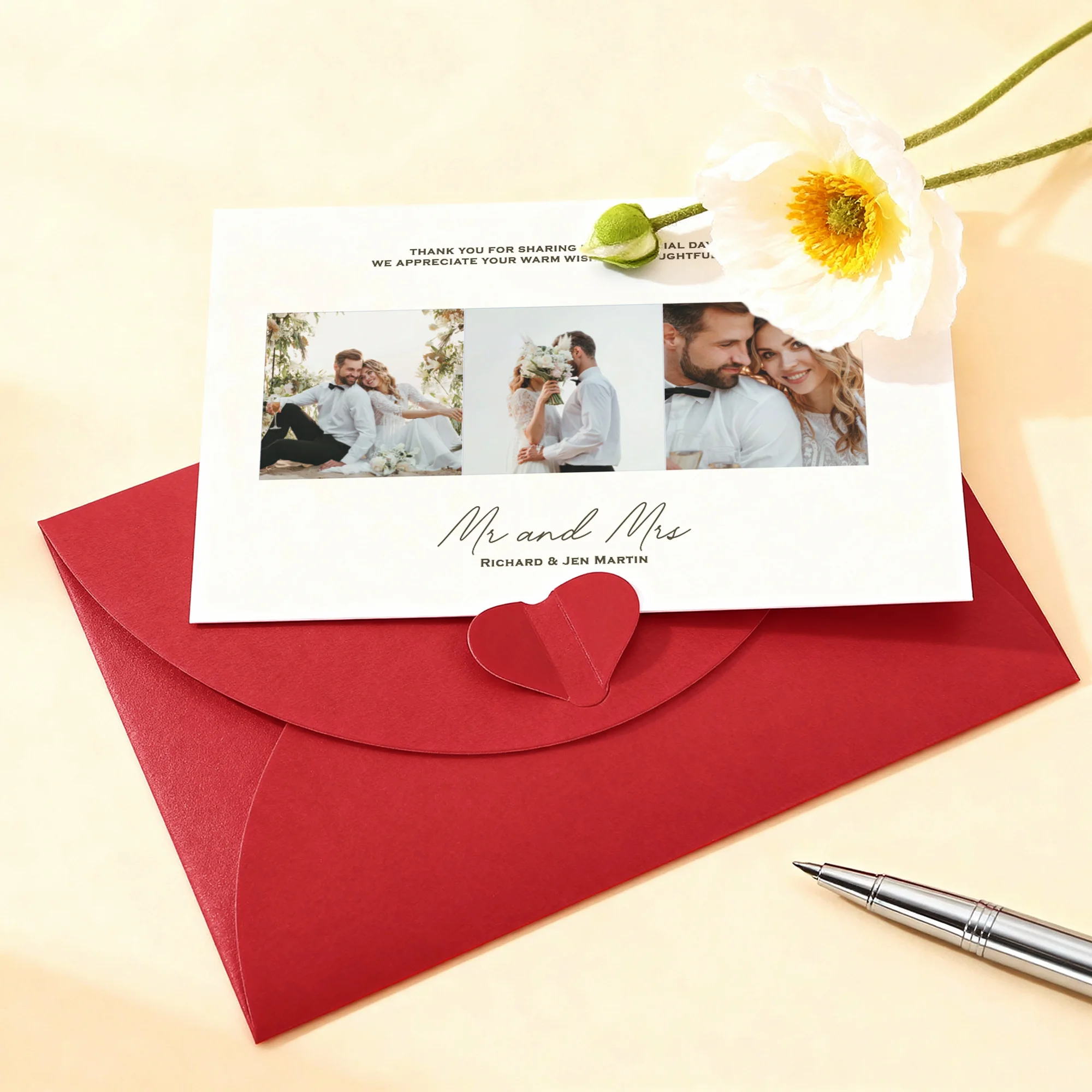 DIY المظاريف المخصصة رسالة شخصية عيد الميلاد رسائل عيد الحب مع المغلفات ، بطاقات ملاحظة نعمة صديق ، البريد