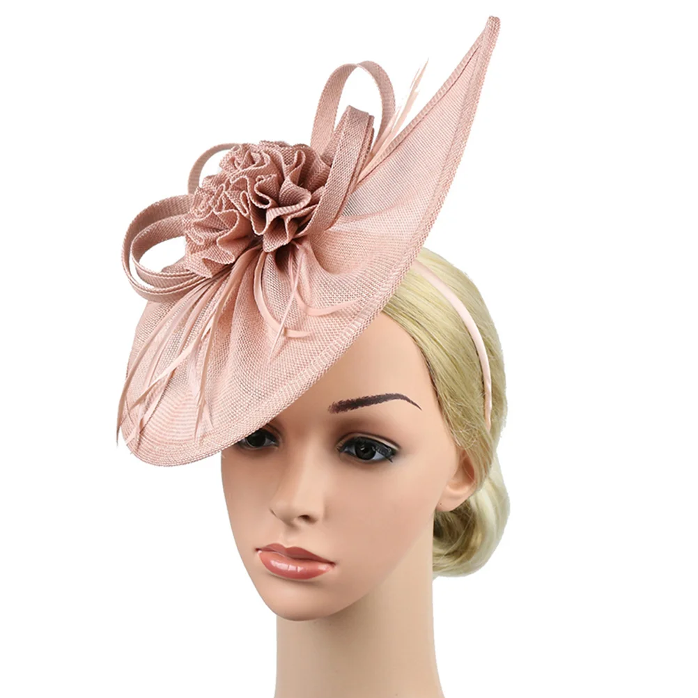 1 pçs moda retro feminino fascinator bandana net tule mini chapéu acessório de cabelo para casamento nupcial dama de honra festa decoração topos