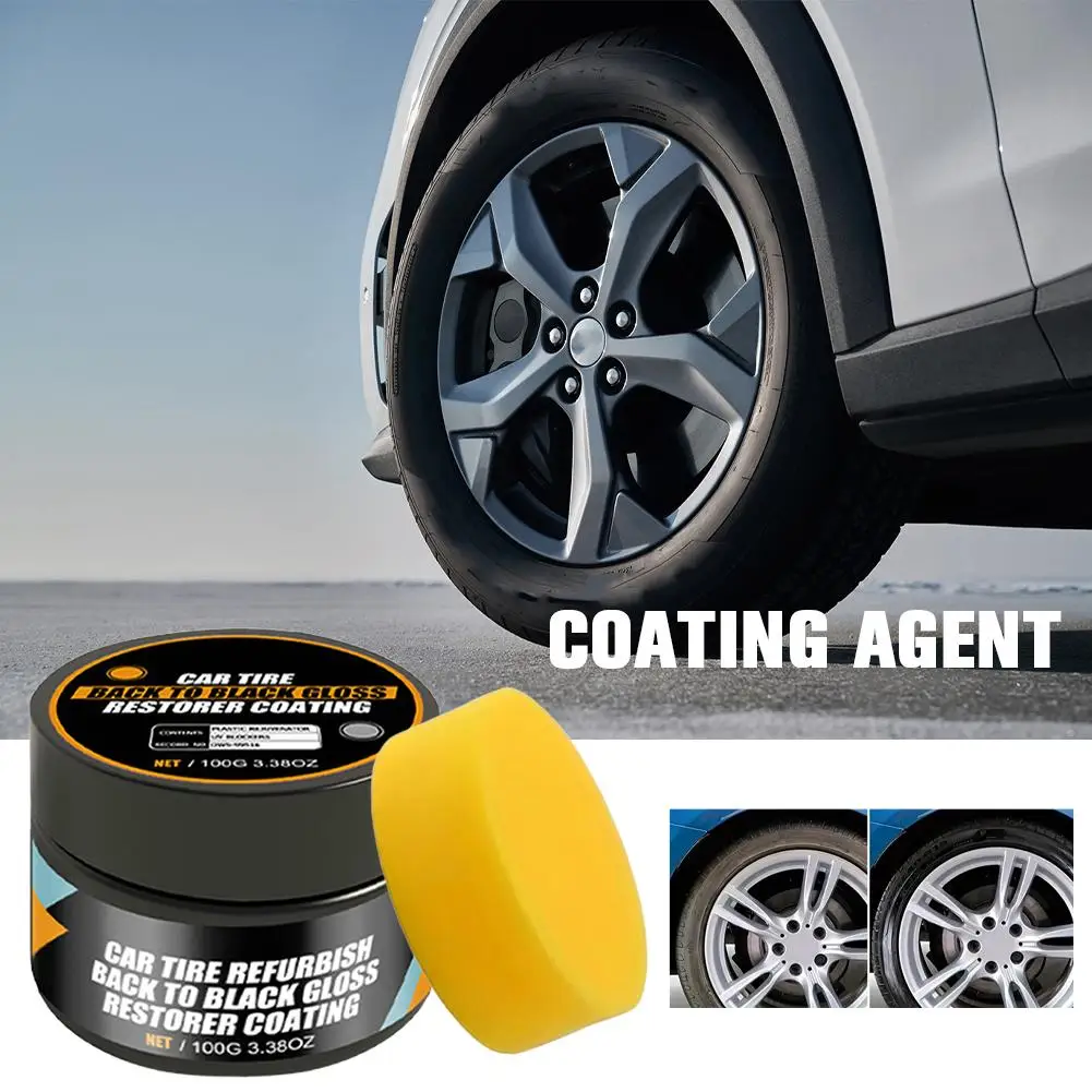 

Universal Car Tire Plastic Repair Kits Polishing Wax Automotive interior reconditioning cream for Tire Gloss Enhancer Anti- P3E0